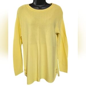 Talbots Cotton Blend Crew Neck Pullover Sweater